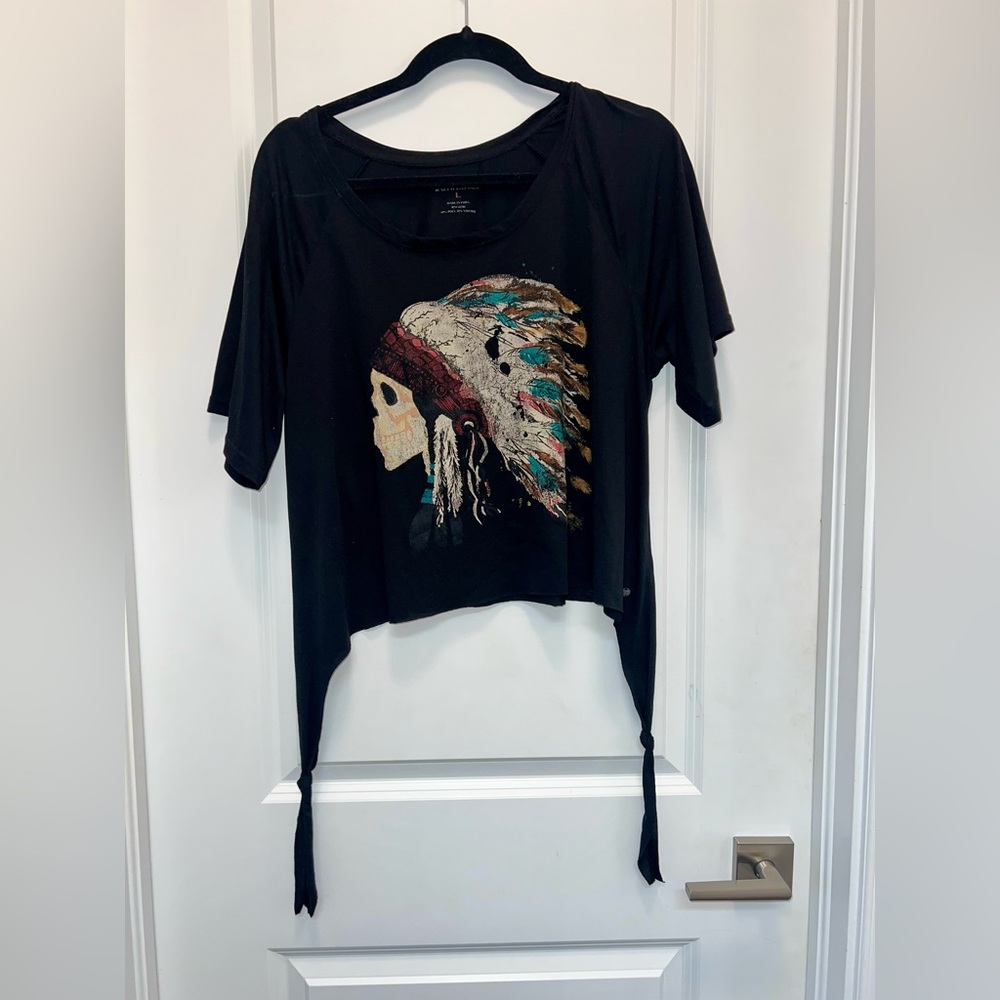 Ralph Lauren Black Graphic Women's Top